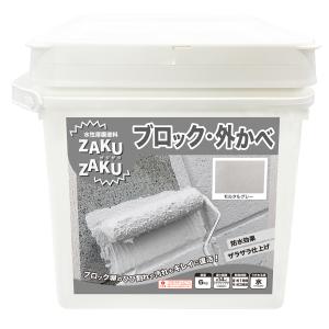ニッペ ZAKUZAKU ザクザク 6kg モルタルグレー ザラザラ仕上げ 水性