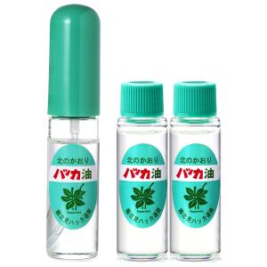 ペパーミント ハッカ油リフィル 12ml×2本 ＆ハッカ油スプレー 10ml  北見ハッカ通商 北のかおり 薄荷 ミント 送料無料 M6｜ワイズライフYahoo!店