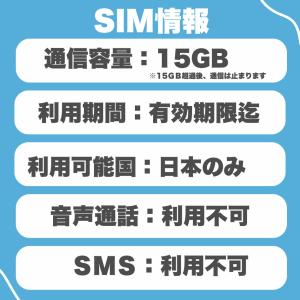 ソフトバンク プリペイドSIM データ容量15...の詳細画像3