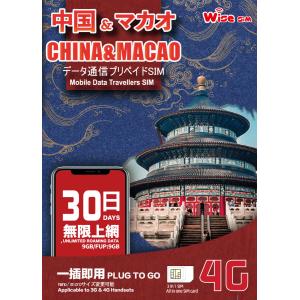 【開通期限2023年12月29日まで】中国SIMカード(中国本土31省・マカオ) データ容量9GB 4Gデータ通信 プリペイド SIMカード