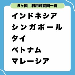 【アジアeSIM】アジア5ヵ国周遊SIM 利用...の詳細画像3