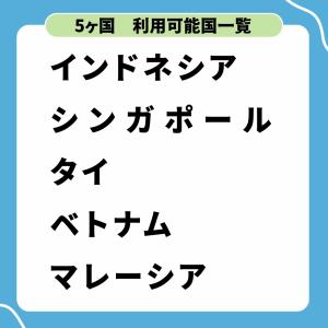 東南アジア5ヵ国SIM 利用期間8日 データ容...の詳細画像2