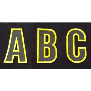 阪神タイガースアルファベットワッペン（現行版・黒地黄縁）