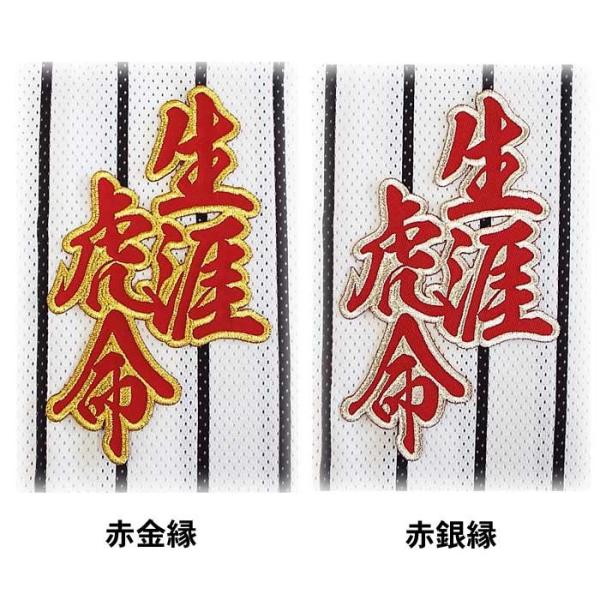 阪神タイガース合成文字ワッペン「生涯虎命」