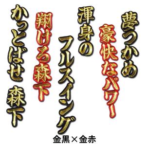 阪神タイガース 近本光司 刺繍ワッペン 5点セット【黒】桜ふちピンク　応援歌 阪神タイガース 刺繍ワッペン 5点セット 筆記体【黒】桜ふち