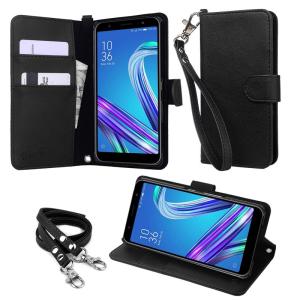 (ストラップ2種付) wisers ZenFone Max (M1) ZB555KL 専用 ASUS 5.5インチスマートフォン スマホ  手帳型 ケース カバー 全5色