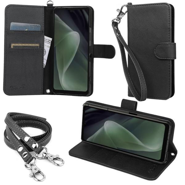 wisers ストラップ2種付 スマホケース AQUOS sense7 plus A208SH [2...