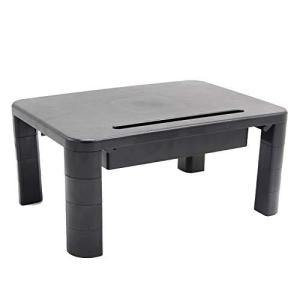 KAIDA モニター台 高さ調整可能 机上台 モニタースタンド 引き出し付き デスク収納 パソコンスタンド PC作業にサ