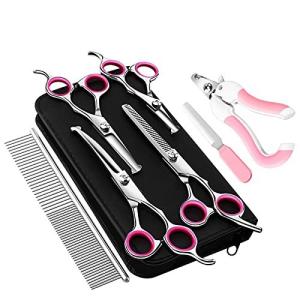 MORSEN  トリミングシザー ハサミ ペット用 入門セットトリミングシザー 全身美容 丸い先端 安全性高い