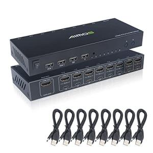 HDMI KVM切替器 4K@30Hz 8入力1出力 8台PC共有キーボード