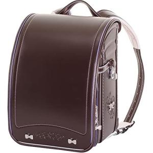 ランドセル (パールセピア×パールパープル) [ふわりぃ] PLUS1 2021年度モデル 6 付き A4フラットファイル対応 日本