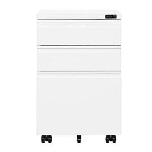 Freeberty (ダイヤル錠-ホワイト) オフィスワゴン デスクワゴン サイドワゴン ダイヤル錠 A4対応 袖机 サイドキャ?