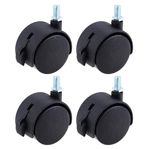 4個入り キャスター ネジ式キャスター ねじ込み式 M8 カート 椅子 ストッパー付き 家具用 50...