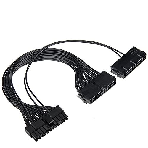電源連動ケーブル 24ピン ATXマザーボード用 24ピンメスポートから24ピン(20+4)ピンオス...