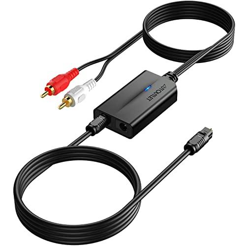 AUTOUTLET 192 kHz デジタル アナログ 音声変換器 1.1MRCA オスケーブル付き...