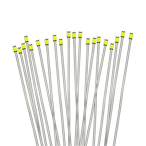 PTFE 配線付き SMD 0603 チップＬＥＤ 白 20本入り 電車模型 鉄道模型 建物模型 ジ...