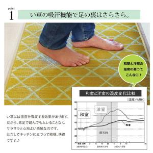 【メーカー直送】イケヒコ キッチンマット 国産...の詳細画像4