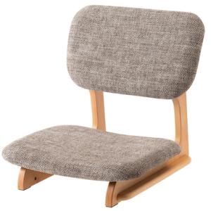 AZUMAYA(東谷) 座椅子 コンパクト おしゃれ フロアチェア 低い椅子 木製 ファブリック ベ...