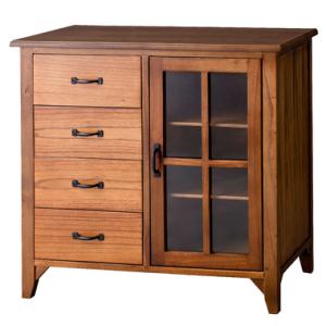 AZUMAYA(東谷) ティンバー キャビネット 引出し4杯 天然木｜PM-320(49851552...