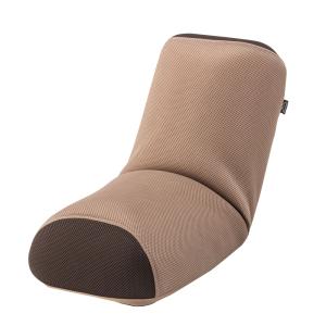 AZUMAYA(東谷) 座椅子 コンパクト リクライニング ストレッチ 枕 足枕 フットレスト メッシュ モカ | RKC-186MC｜wishop02