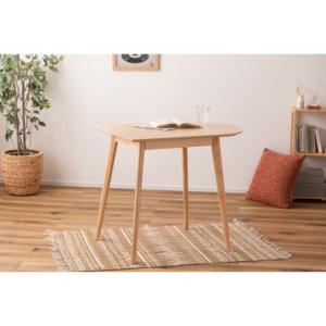 AZUMAYA(東谷) ダイニングテーブル 半円 かまぼこ型 木製 W85×D60×H72  ナチュ...