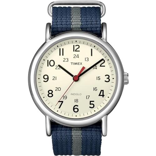 [タイメックス]TIMEX ウィークエンダー セントラルパーク クリーム×ネイビー/グレー T2N6...