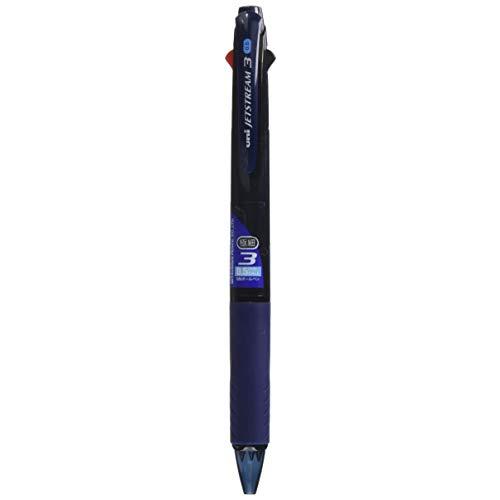 三菱鉛筆 3色ボールペン ジェットストリーム 0.5 透明ネイビー 書きやすい SXE340005T...