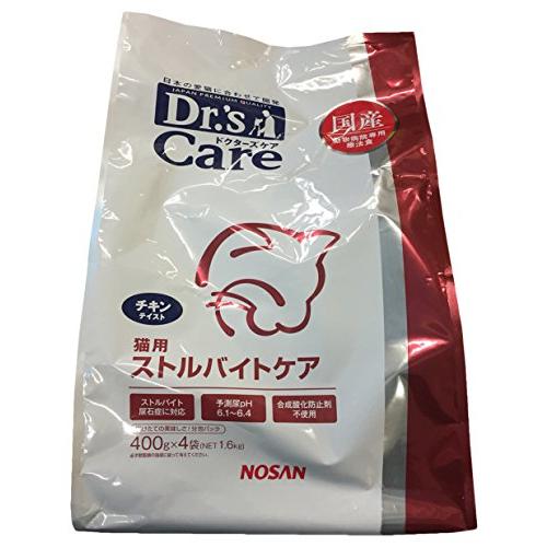 ドクターズケア (Dr&apos;s CARE) 療法食 猫用 ストルバイトケア チキンテイスト 400g×4...