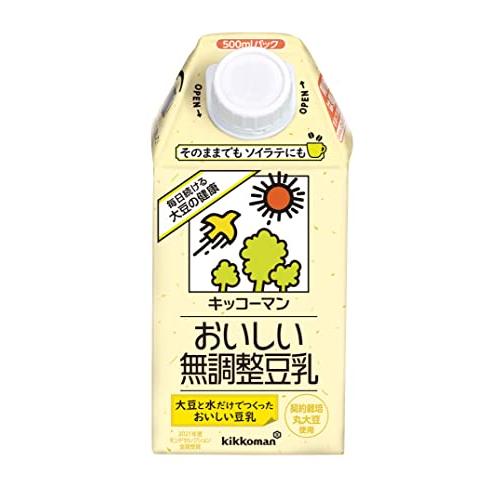 キッコーマン おいしい無調整豆乳 500ml×12本