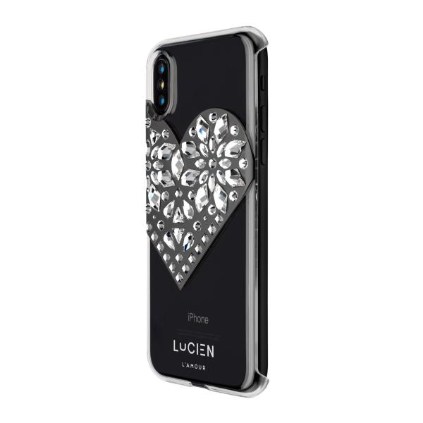 Lucien iPhone X ケース L&apos;AMOUR SPECTRUM Case ブラックゴールド...