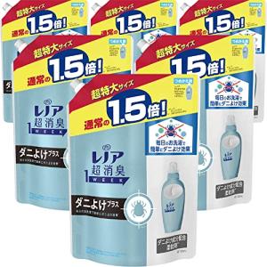 [ケース販売] [大容量] レノア 超消臭1WEEK 柔軟剤 ダニよけプラス 詰め替え 810mL×6袋｜wisterialal