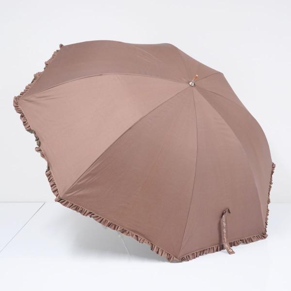 傘 MOONBAT ムーンバット KOKoTi ココチ USED美品 ツイル風×フリル UV遮蔽・遮...
