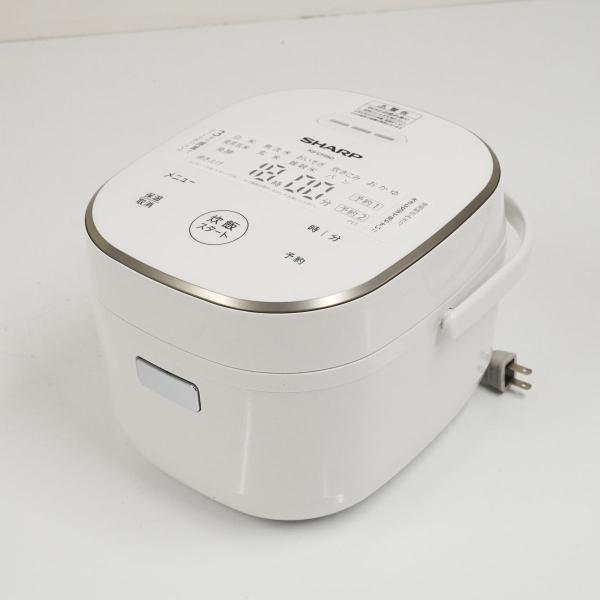 SHARP 炊飯器 新品 KS-CF05D-W 0.54L 3合炊き ホワイト系 ジャー炊飯器 シャ...
