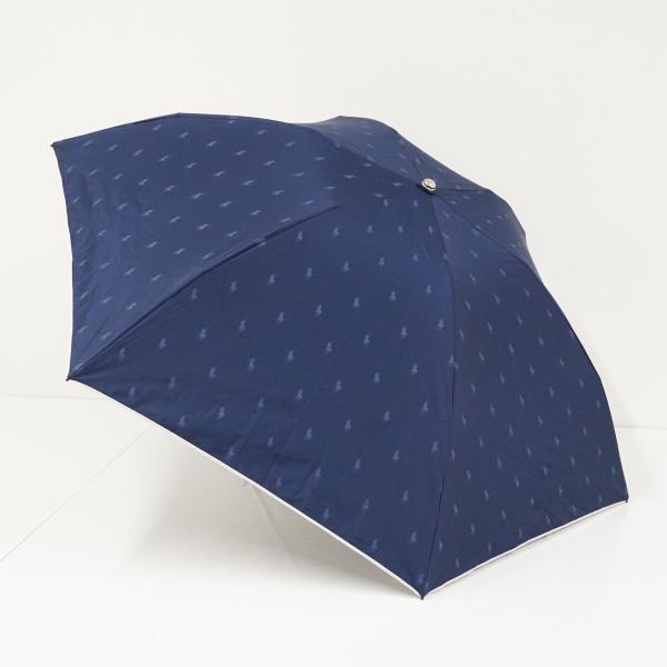 折りたたみ日傘 Polo Ralph Lauren ポロラルフローレン USED美品 晴雨兼用 ネイ...