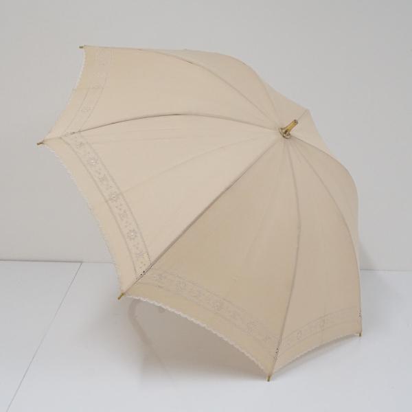 日傘 CELINE セリーヌ USED美品 レディース 長傘 マカダム 刺繍 ロゴ ブランド 手開き...