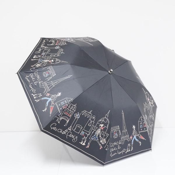 折りたたみ日傘 AURORA オーロラ USED品 晴雨兼用 ガール 遮光 UV 撥水 耐水 木製手...
