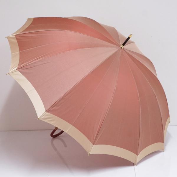 傘 NIGATA　AURORA 新潟オーロラ 高級12本骨傘 USED美品 日本製  多間  レッド...