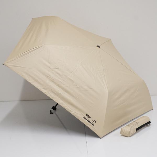 折りたたみ日傘 Wpc.IZA USED美品 LIGHT＆SLIM 晴雨兼用 ベージュ UV 遮光 ...