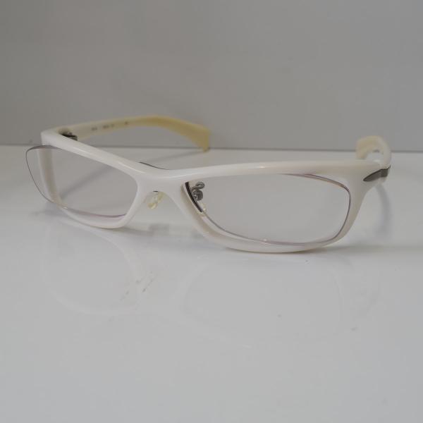 999.9 フォーナインズ NP-50 眼鏡 USED品 457 パールホワイト 白 アイウェア 希...