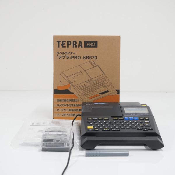 TEPRA PRO テプラ USED美品 SR670  取説アダプタ付き キングジム ラベルライター...