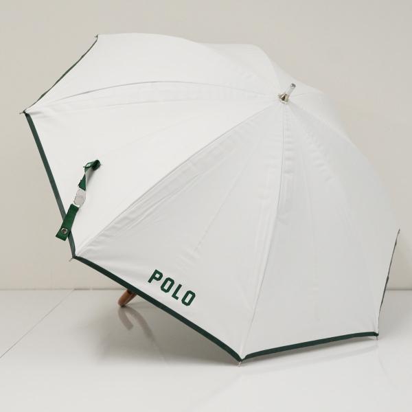 晴雨兼用日傘 POLO RALPH LAUREN ポロラルフローレン USED美品 ポロベア ホワイ...