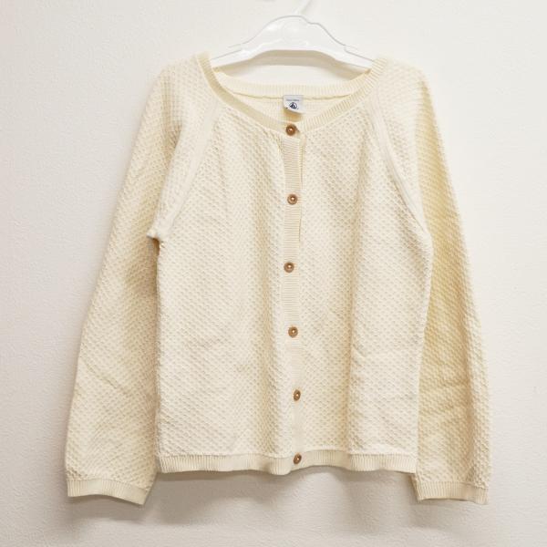 PETIT BATEAU プチバトー コットンニットカーディガン USED超美品 10ans 140...