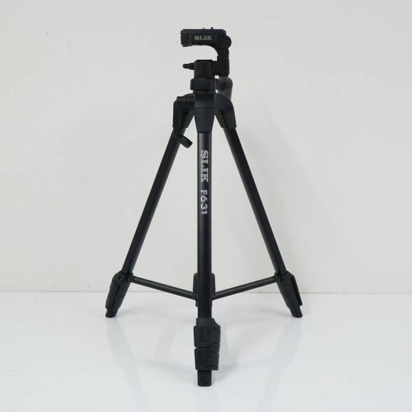 SLIK F631 ファミリー向け三脚 USED美品 スリック 3Way雲台 3段 三脚ケースなし ...