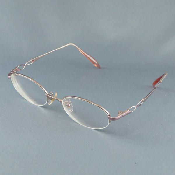 メガネ 眼鏡市場 Pirouette ピルエット USED美品 鯖江 ピンク レディース 軽量 中古...