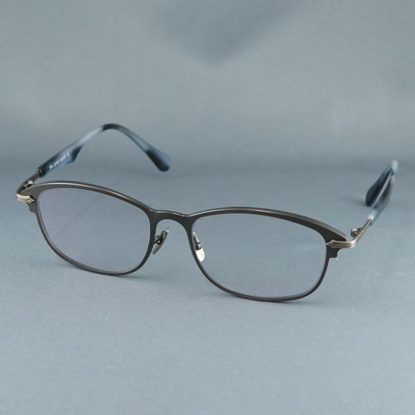 眼鏡 Inouye×AKITTO USED美品 メガネの井上 アキット IPA1  グレー ネイビー...