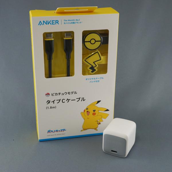 Anker アンカー ピカチュウモデル タイプCケーブル 1.8ｍ 新品 Nano II 45W 電...