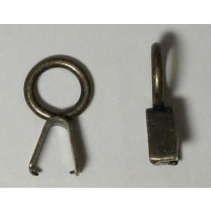 メール便(200円)対応/くわえ丸缶金具（直径12mm）1個