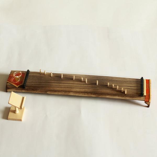 手作り 木製　ミニチュア　雑貨　1点もの　楽器　琴
