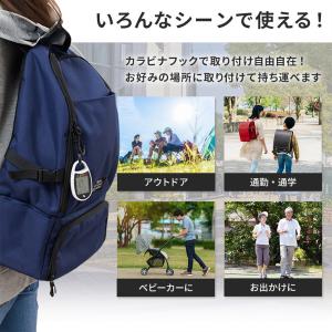 温湿度計 デジタル 時計付き カラビナフック ...の詳細画像4