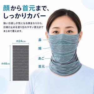 フェイスカバー UVカット 冷感 UPF50+...の詳細画像3